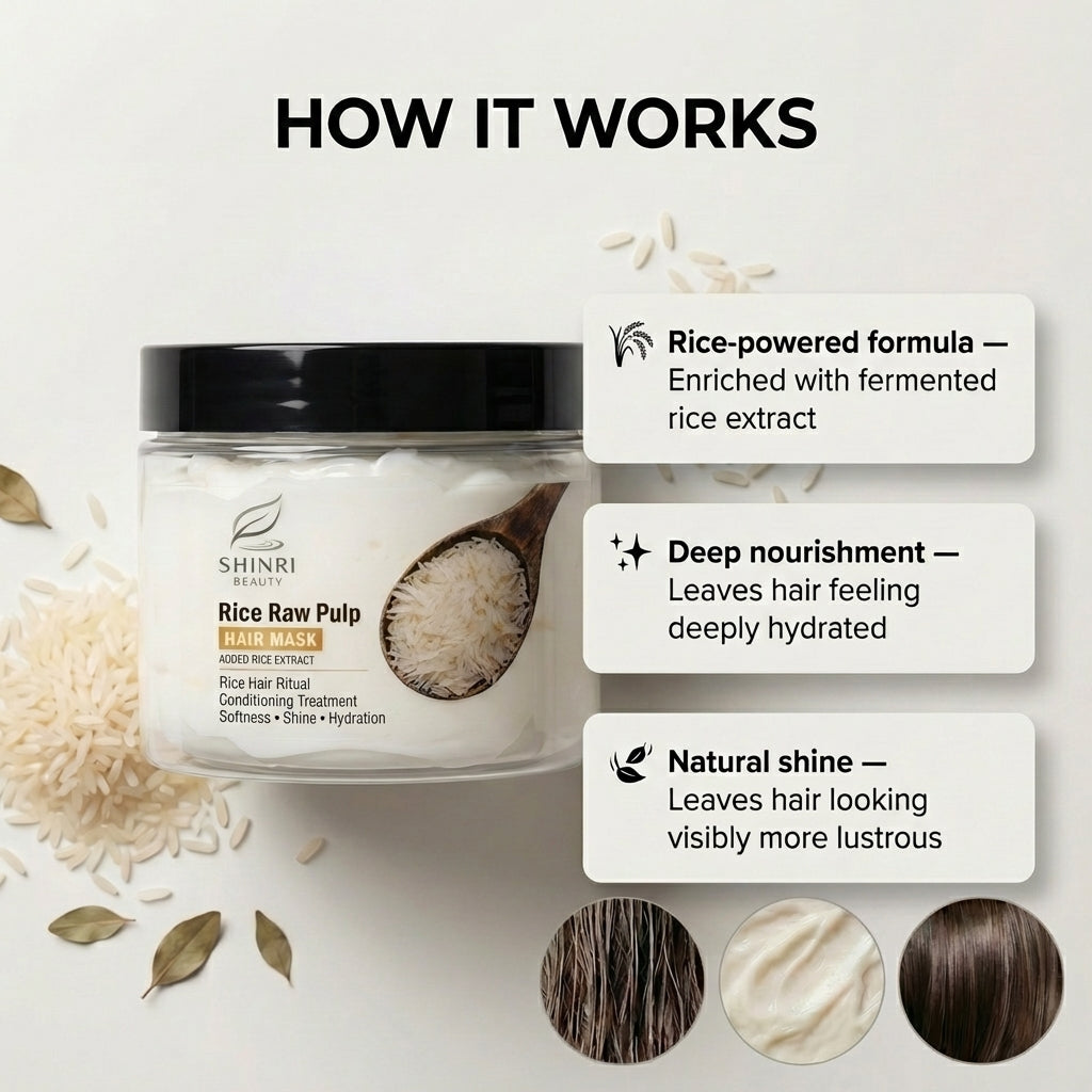 Shinri Beauty Rice Extract Hair Mask